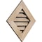 Ekena Millwork Diamond Gable Vent Unfinished, Functional, Pine Gable Vent w/ 1" x 4" Flat Trim Frame, 20"W x 20"H GVWDI20X2001SFUPI - alternate 2